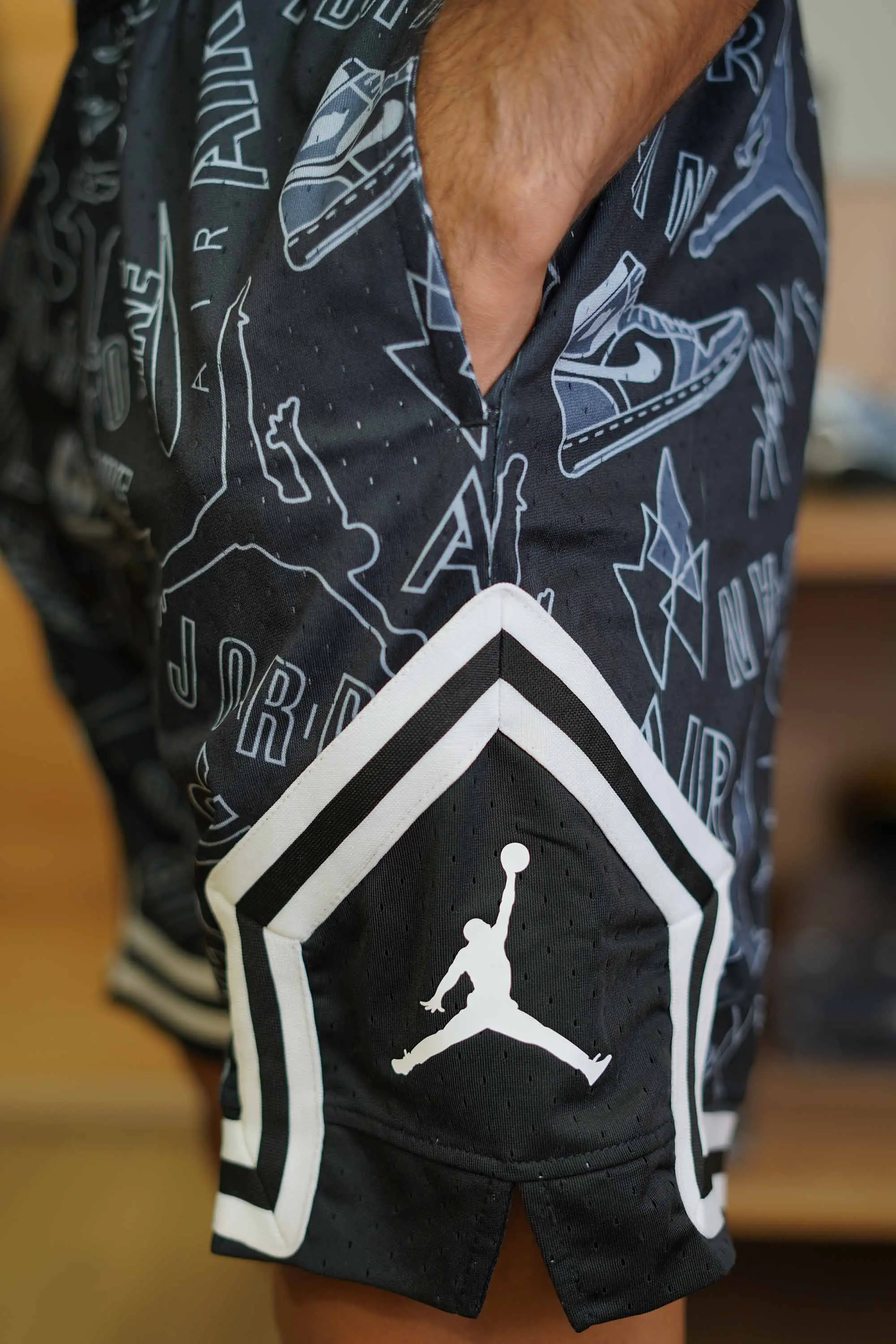 شلوارک بسکتبالی سوزنی اورجینال